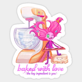 Baked with love, the Candy Queen Sticker